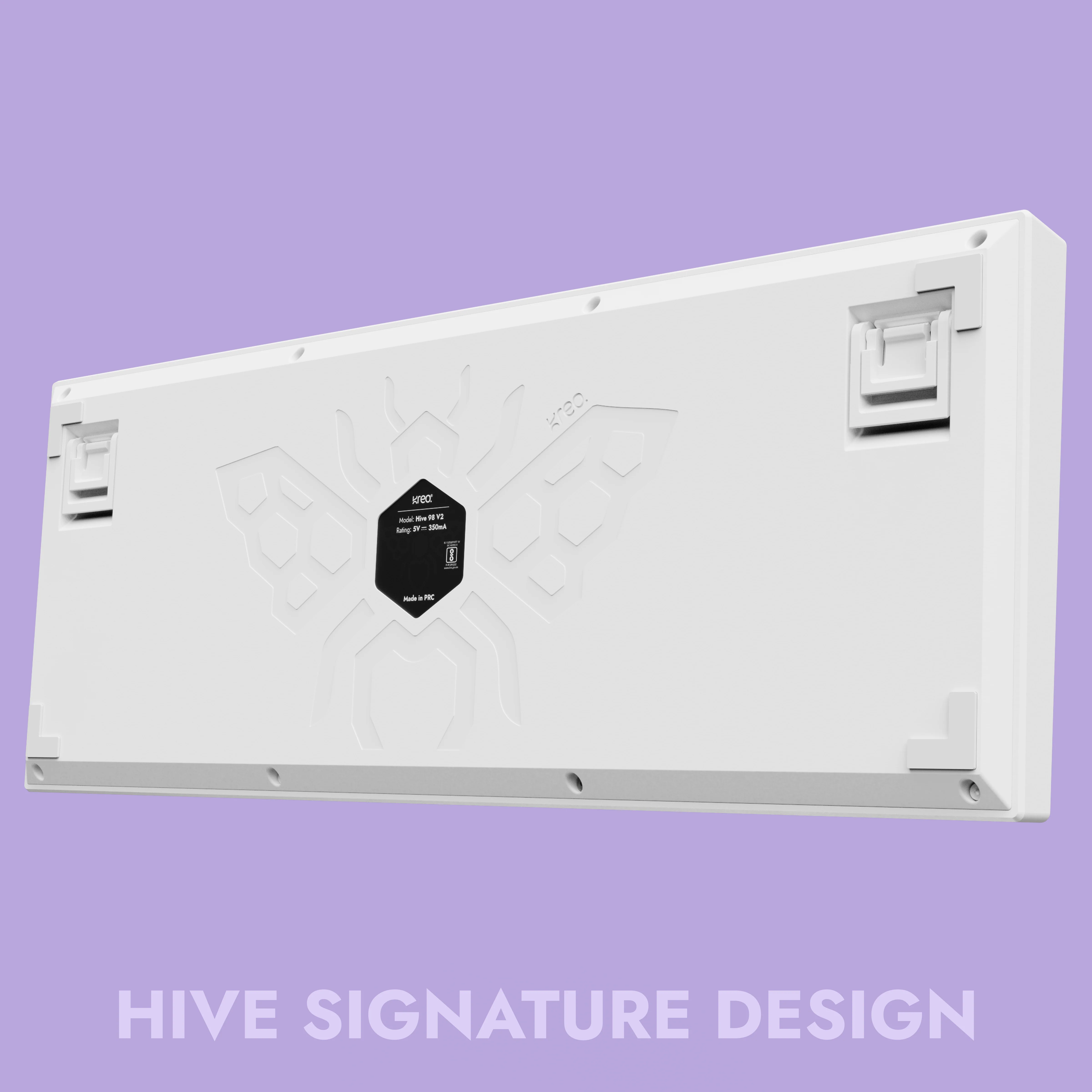 Hive98 V2 White Purple Wired Mechanical Gaming Keyboard - Image 5