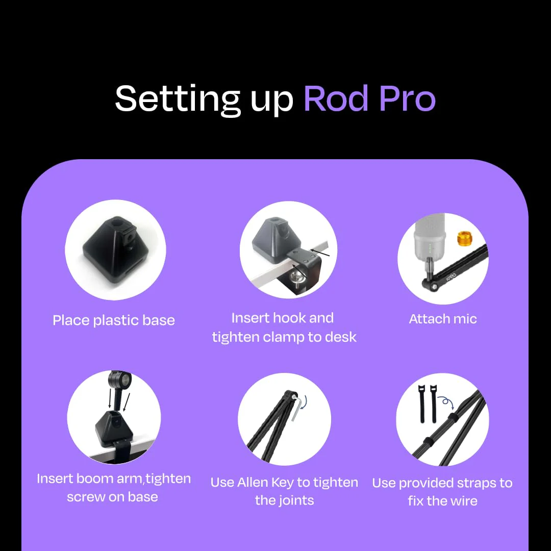 Kast Dynamic Mic + Rod Pro Boom Arm Combo - Image 6