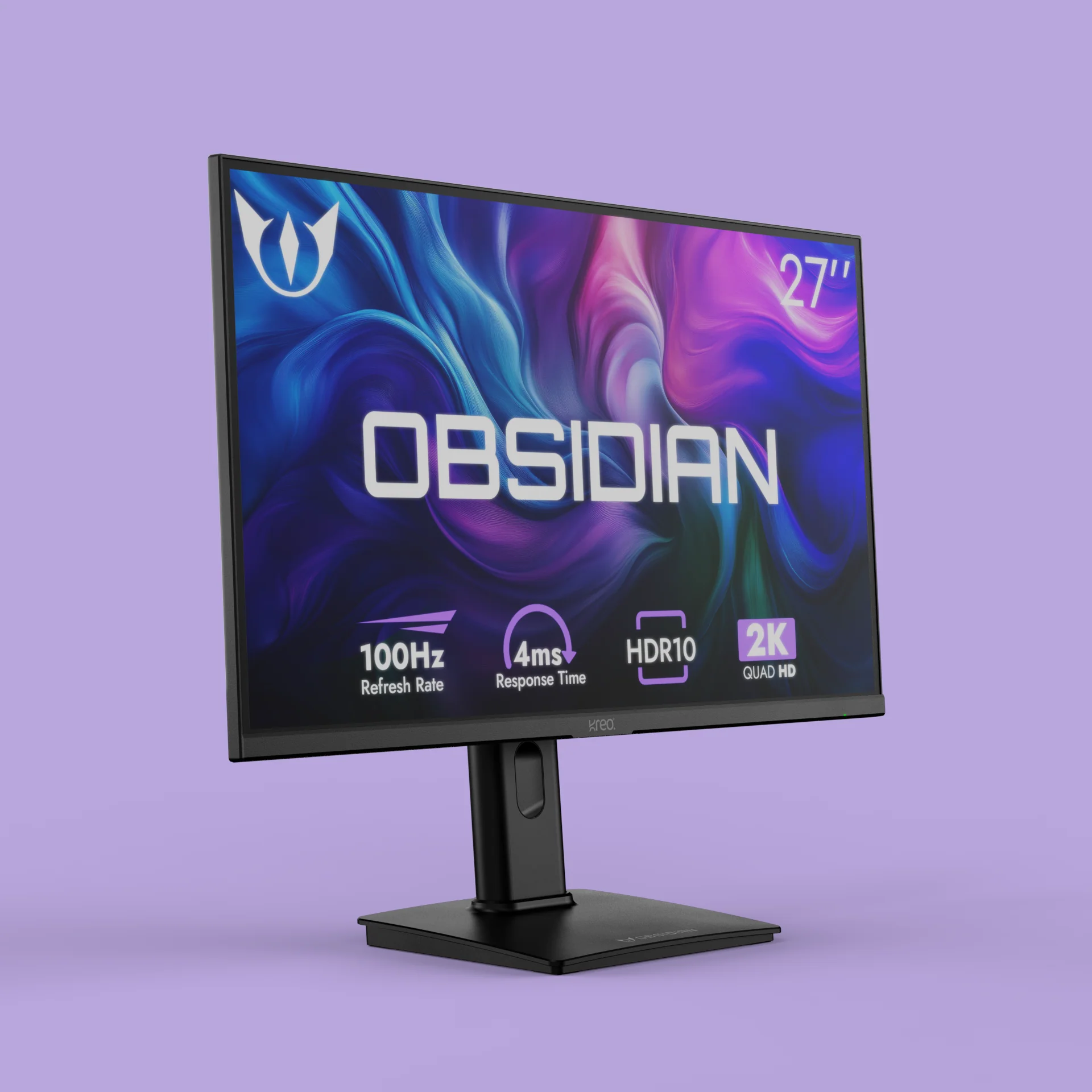 Obsidian 27" 100Hz 2K 1440p QHD IPS Monitor - Image 3