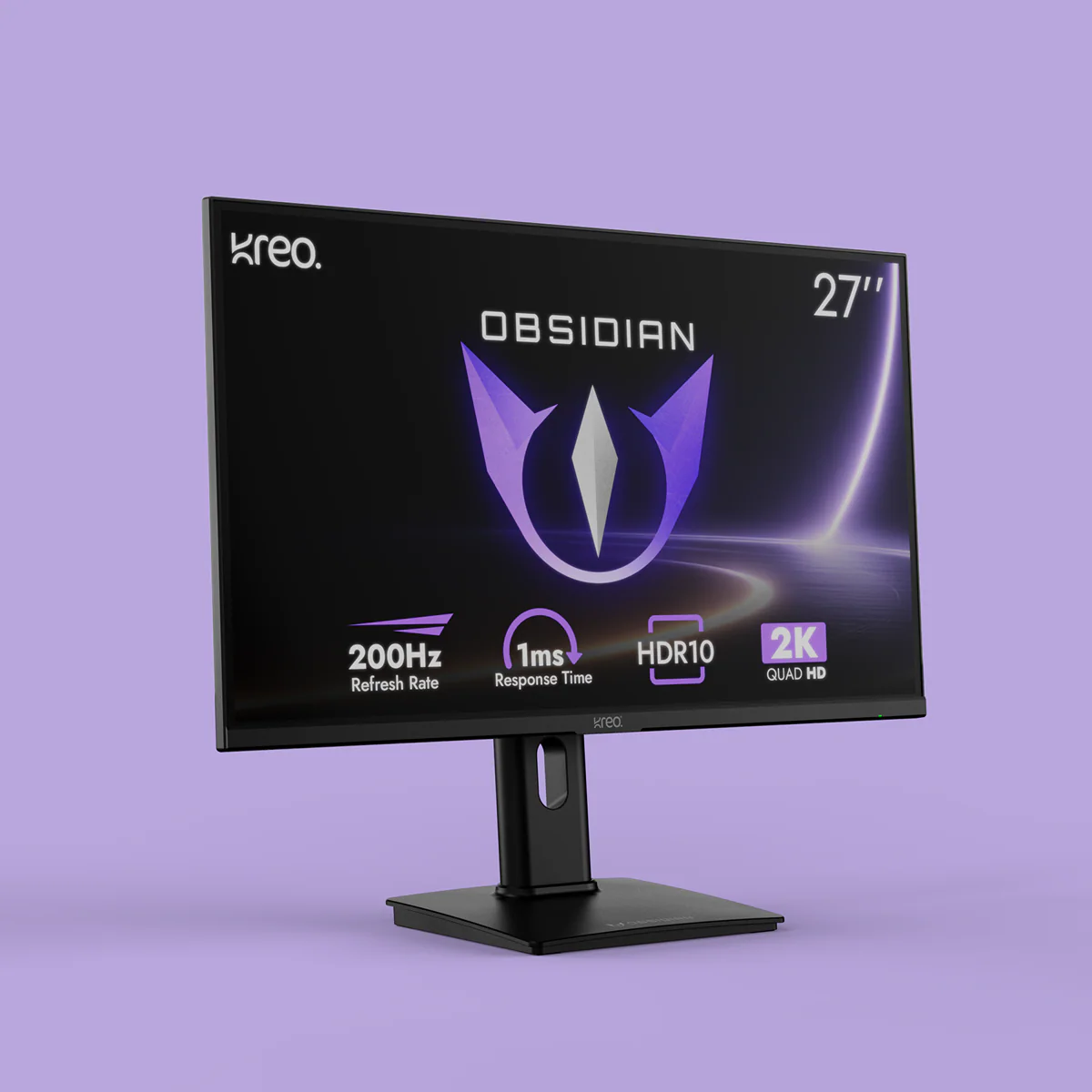 Obsidian 27" 200Hz 2K 1440p QHD Gaming IPS Monitor - Image 3
