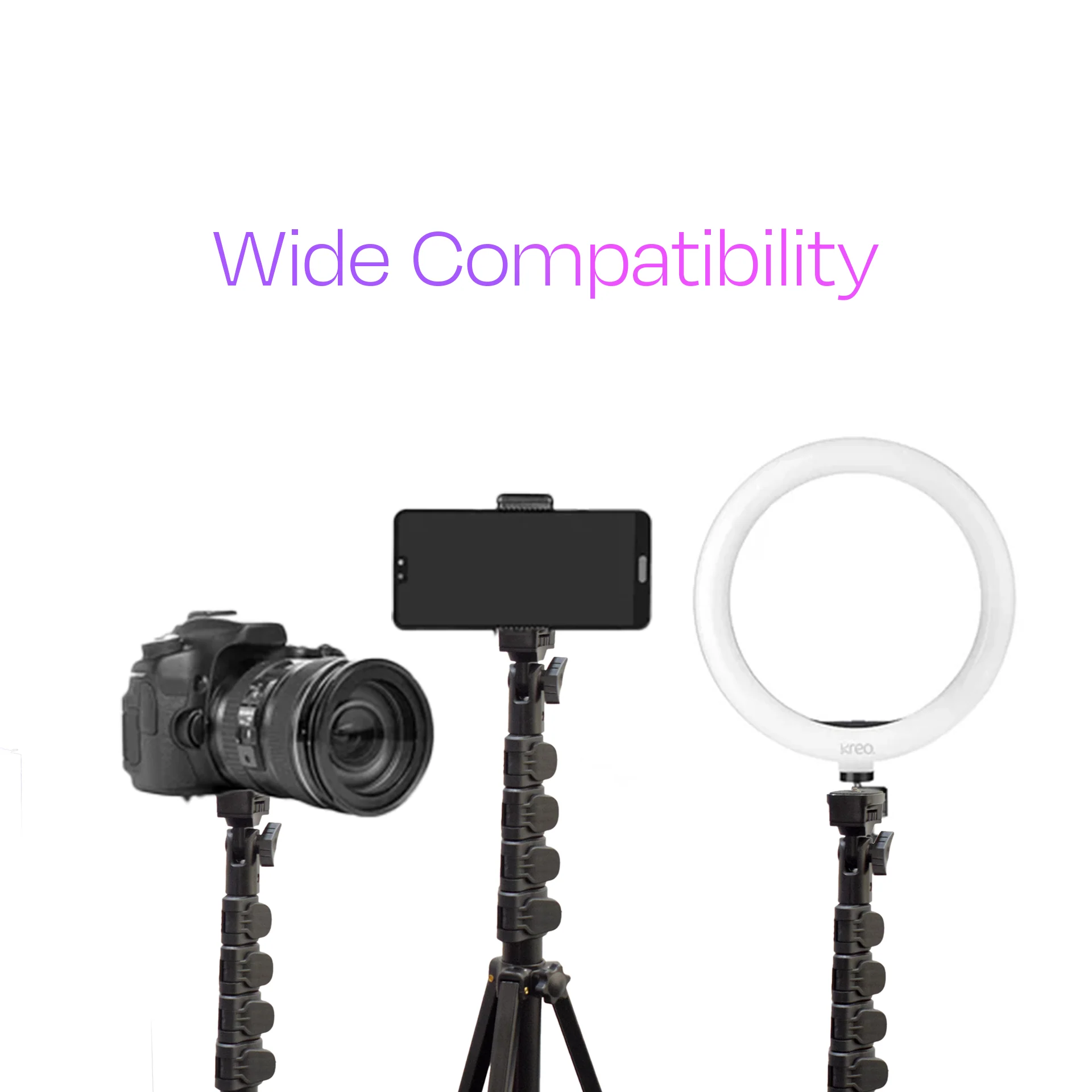 STAYble 1.6 meter Premium Tripod Stand with Phone Holder - Image 5